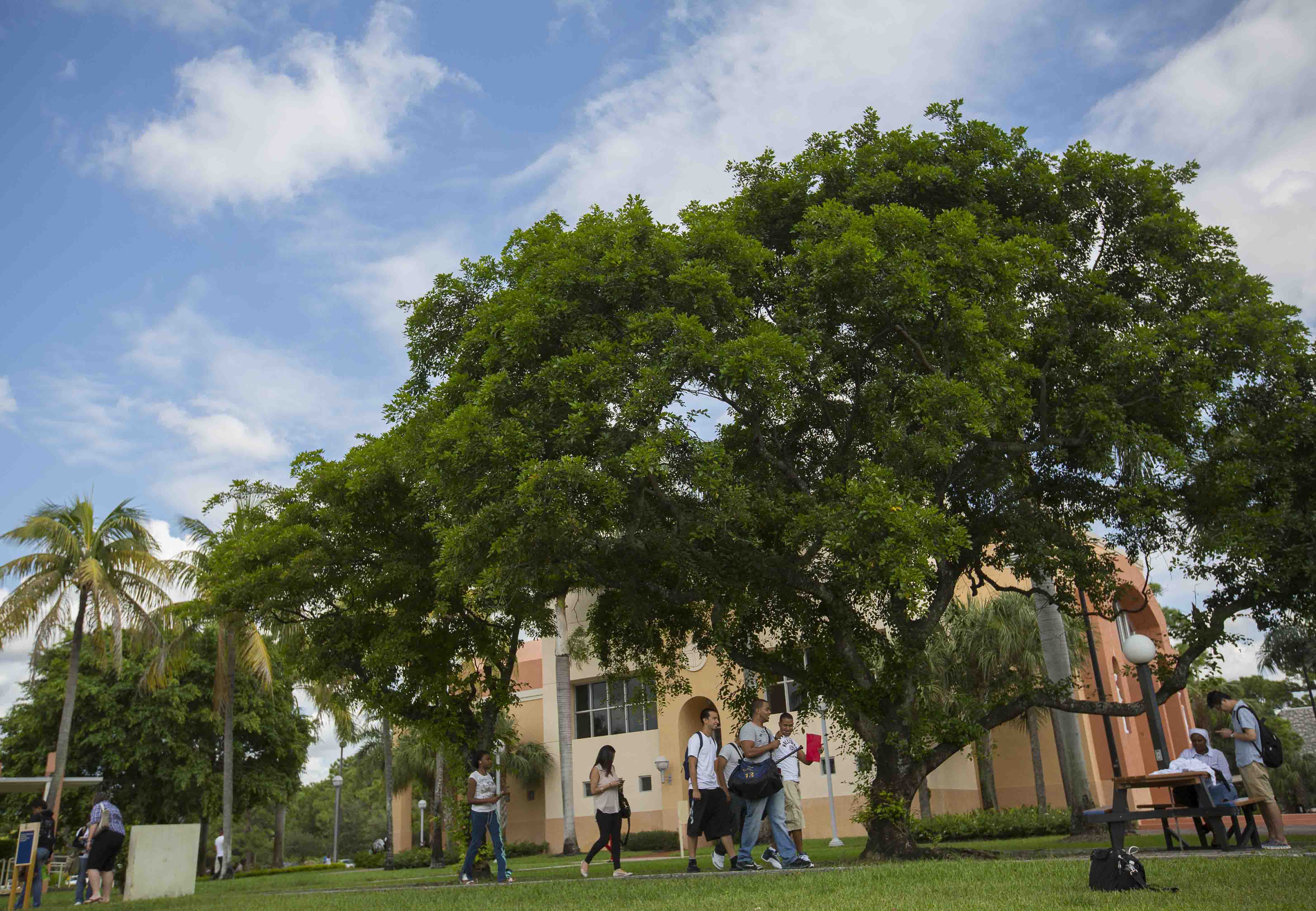 going to class